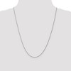 Black Bow Jewelry 0.95mm 10k White Gold Solid Cable Rope Chain Necklace - image 2 of 4