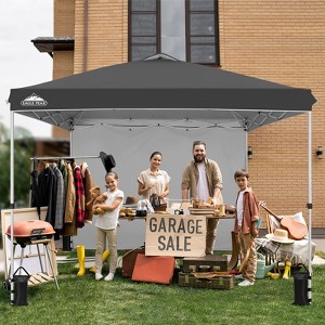 EAGLE PEAK Pop Up Canopy Tent with 1 Sidewall, Easy Setup Event Tent - 1 of 4