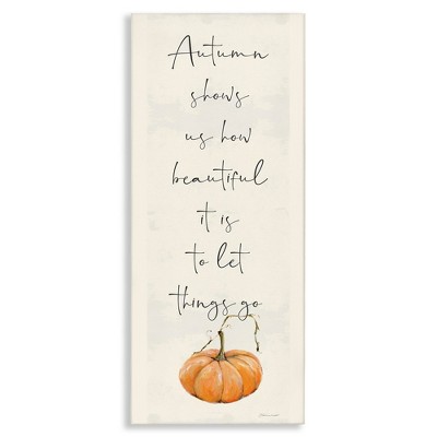 Stupell Industries Autumn Beauty Inspirational Phrase, 20" x 48"