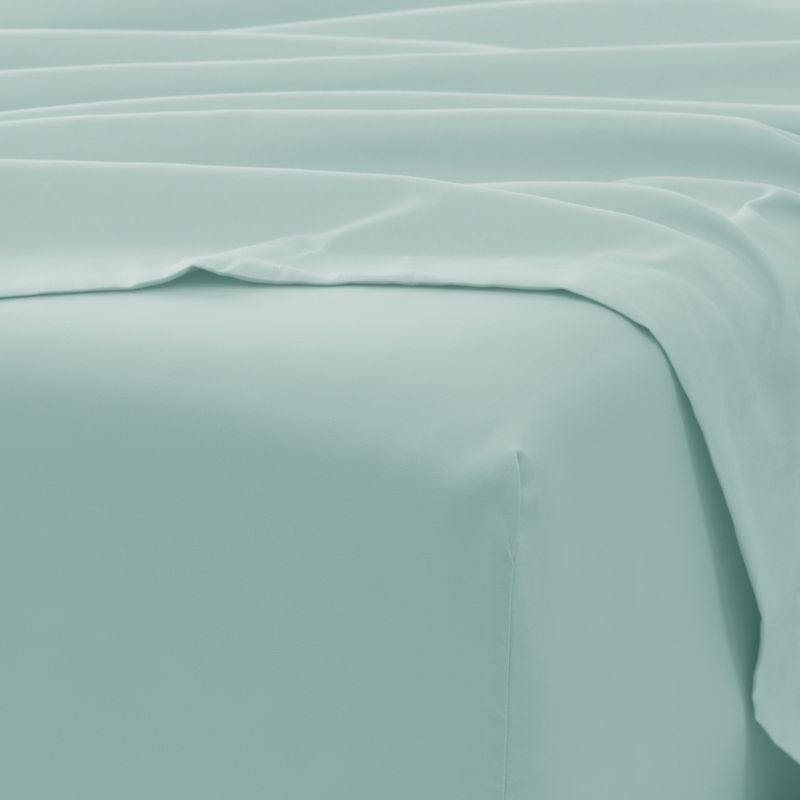 4 Piece Bed Sheet Set Solid Double Brushed Microfiber, Ultra Soft, Easy Care - Becky Cameron, 6 of 13