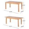Maggift Patio End Tables, Stylish End Tables for Indoor and Outdoor Use, Ideal for Gardens, Backyard, Special Design, Beige, 63"*35.5"*29.75" - 3 of 4