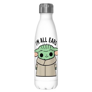 Star Wars The Mandalorian The Child I'm all ears Stainless Steel Water Bottle - 1 of 3