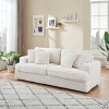79.3" Corduroy 3-Seater Sofa,Modern Couch with Plush Cushions and 4 Pillows,Wide Deep Seating for Living Room Apartment-Baofuwish - 2 of 4