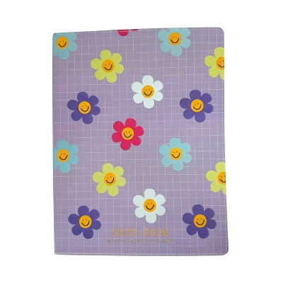 Callie Danielle Vegan Leather Academic Planner/Large Happy Daisy