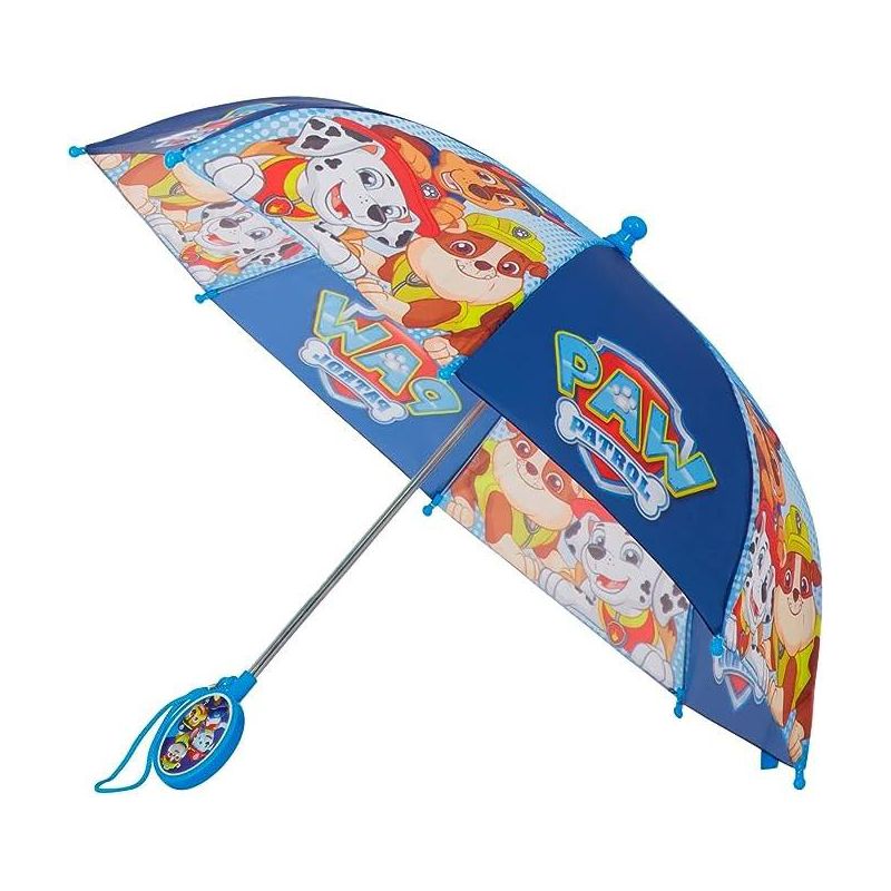 Paw Patrol Boy’s Umbrella, Kids Ages 3-7- Light Blue, 1 of 3