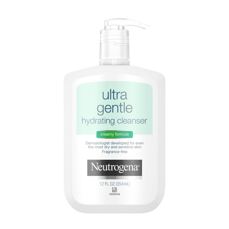 Neutrogena Ultra Gentle Hydrating Facial Cleanser for Sensitive Skin - Fragrance Free - 12 fl oz, 1 of 10