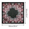 Elerevyo Women's Satin Large Paisley Symmetric Silk Square Scarf Head Wrap Bandanas 35.4" X 35.4" - 3 of 4