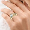 Pompeii3 1Ct TW Wendy Diamond Engagement Ring 10k Gold Lab Created - 3 of 4