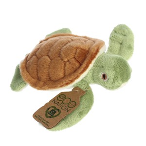 Aurora Eco Nation 6.5" Turtle Green Stuffed Animal - 1 of 4