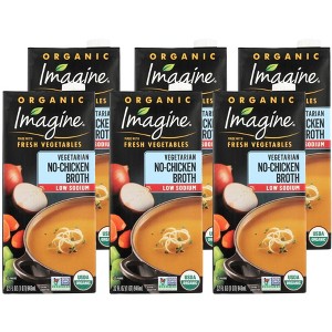 Imagine Low Sodium Vegetarian No-Chicken Broth - Case of 6/32 oz - 1 of 4