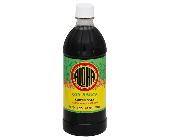 Aloha Shoyu Low Sodium Soy Sauce - 24 oz