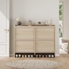 Adjustable Wooden Shoe Organizer Cabinet with 4 Flip Drawers, Shoe Storage for Entryway, Hallway, Living Room - 3 of 4