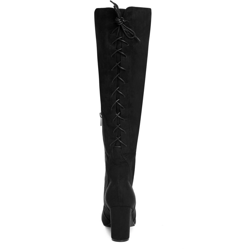 Women's Wide Fit Perry Knee High Boot - black | CITY CHIC, 3 of 6