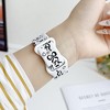 HTUTWOO Bowknot Apple Watch Strap, Sport Silicone Band 38/40/41/42/44/45/49mm, Adjustable Wristband for iWatch Series 10 9 8 7 6 5 4 3 2 1 Ultra SE - 3 of 4