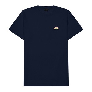 Dalix Rainbow (Glow in the Dark) Embroidered Relaxed Heavy Soft Cotton T Shirt Mens - 1 of 4