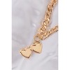Slickblue Sailor Moon-Inspired Gold Chain Jewelry Set, Pearl Heart Pendant, Layered Necklace, 15.5" & 20" - 2 of 3