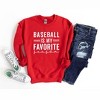 Simply Sage Market Women's Graphic Sweatshirt Baseball Is My Favorite Season - 3 of 3