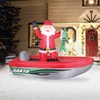 Occasions 10' Inflatable Fishing Santa, 6 ft Tall, Multicolored - 2 of 3