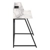 NicBex Home Office Desks 47.25" L Shaped Desk Morden Desks with Storage Shelves Metal Frame Computer Desk Office Desk for Home, Office - 2 of 4