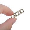 Unique Bargains Five-pointed Star Chain Shoelace Charms Gold Tone 2 Pcs - 3 of 4