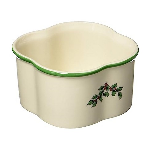 Christmas Tree (Green Or Red Trim) 8 Square Food Storage Container & Plastic  Lid by Spode