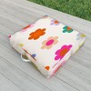 Daily Regina Designs Retro Floral Colorful Print Outdoor Floor Cushion - Deny Designs - 2 of 2