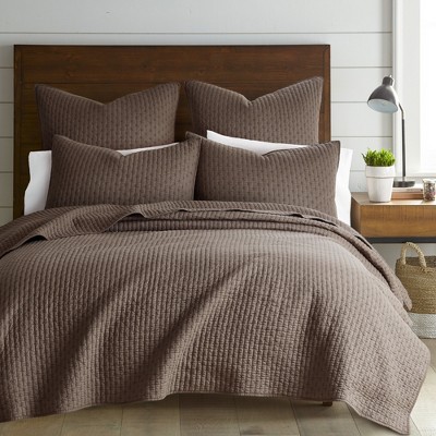 Cross Stitch Cocoa Full/queen Quilt Set - Levtex Home : Target