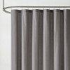 Brooklyn Loom Solid Cotton Percale Shower Curtain - 3 of 4