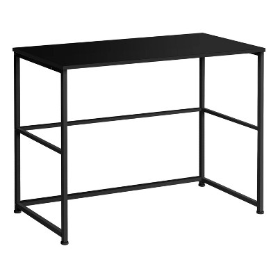 Monarch Specialties Computer Desk Home Office Laptop Left Right Set-Up Storage Drawers 40InchL Work Metal Laminate Black Contemporary Modern