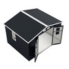 Ridstar 196.46 in. W Lockable Outdoor Storage Shed with 4 Skylights-Dark Gray - 2 of 4