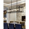 Easton 13-Light Matte Black Island Light - Farmhouse-Industrial Style, Dimmable, Damp Rated - 4 of 4
