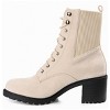 Journee Collection Womens Kassia Lace Up Stacked Heel Booties - 2 of 4