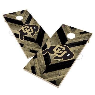 NCAA Colorado Buffaloes 2'x4' Solid Wood Cornhole Board