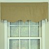 RLF Home 100% Cotton Basket Weave Regal With Poly/Cotton lining Rod Pocket Valance 50" x 15" Loden - 2 of 4