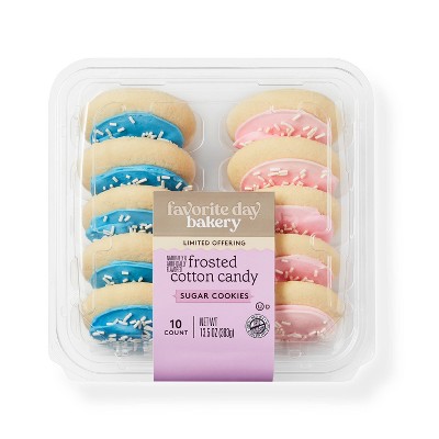 Cotton Candy Frosted Sugar Cookies - 10ct - Favorite Day™