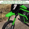 Electric Motorcycle for Kids Electric Dirt Bike Teather Seat, Rear Brake, Electric Motorbike for Kids/Teens - 3 of 4