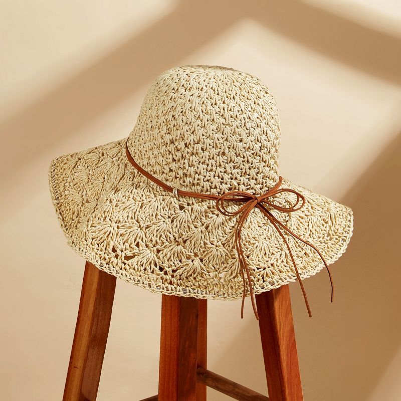 Women's Bow Detail Straw Hat - Cupshe, 5 of 9