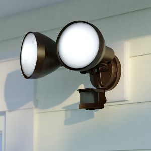 VAXCEL Motion Sensor Dusk to Dawn Outdoor Security Flood Light - 180 Degree Range - 70 Ft. - 1 of 4