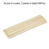 Unique Bargains Bamboo Barbecue Skewers Sticks Natural Wooden Picks 100 Pcs - 3 of 4