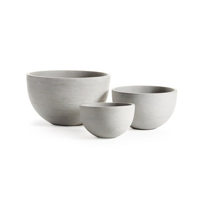 Plum & Post Fibrestone Malibu Low Bowls Set of 3