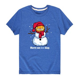 Boys' - Garfield - Have An Ice Day Short Sleeve Graphic T-Shirt - 1 of 4