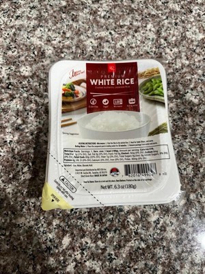 Iris 10pc (6.3oz/180g) Microwavable Instant Premium White Rice, Fully ...