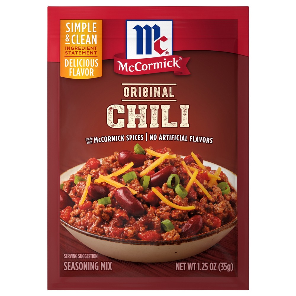 UPC 052100091501 product image for McCormick Chili Seasoning Mix Original - 1.25oz | upcitemdb.com