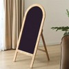 Roussilon Curved Rattan Wrapped Standing Chalkboard - Large - 2 of 2