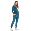 Women's 2 Piece Velour Tracksuit Set - White Mark - 3 of 4