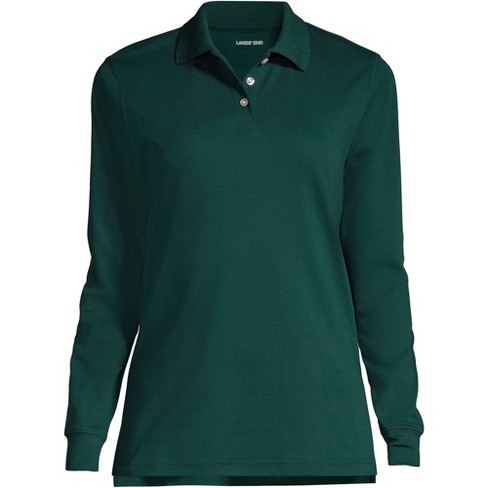 Lands end women's sales long sleeve polo shirts