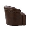 Flavio 32.75 Wide Genuine Leather Swivel Chair| ART OF LIVING DESIGNS - 4 of 4