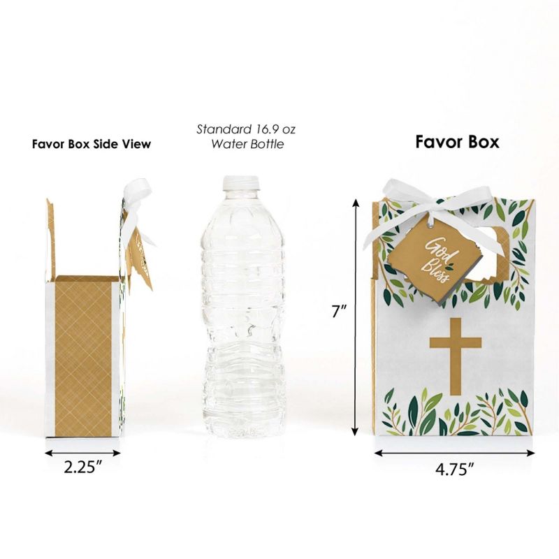 Big Dot of Happiness Elegant Cross - Religious Party Favor Boxes - Set of 12, 2 of 7