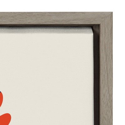 Gray Abstract Animal Print on Canvas with Polystyrene Frame