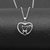 Ginger Lyne Collection Sterling Silver Cz Kitty Cat Pendant Necklace for Women - 3 of 4